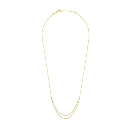 Gold TOUS Cool Joy Necklace with chrome diopside