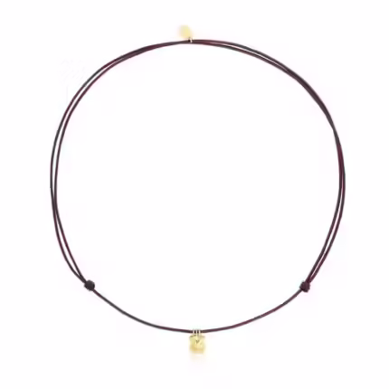 Gold and brown cord Bear necklace TOUS Balloon