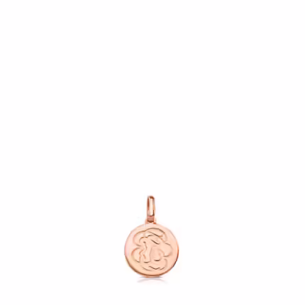 Rose Vermeil Silver Rubric Pendant