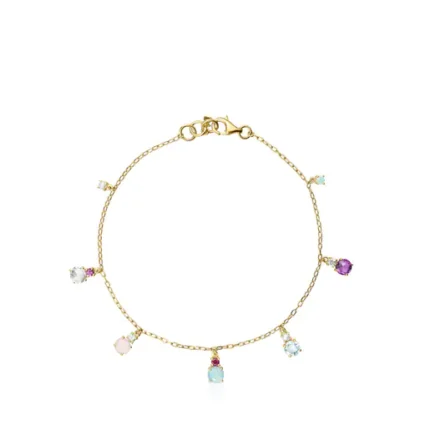 Mini Ivette Bracelet in Gold with Gemstones