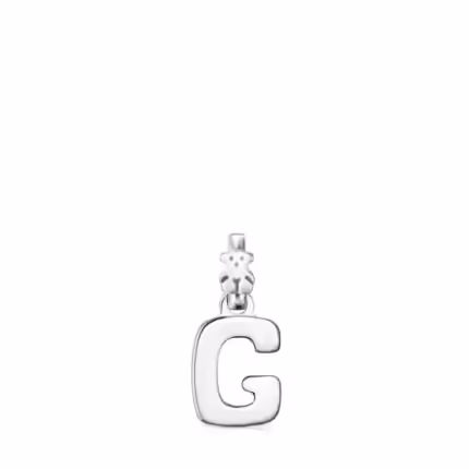Alphabet letter G pendant in silver