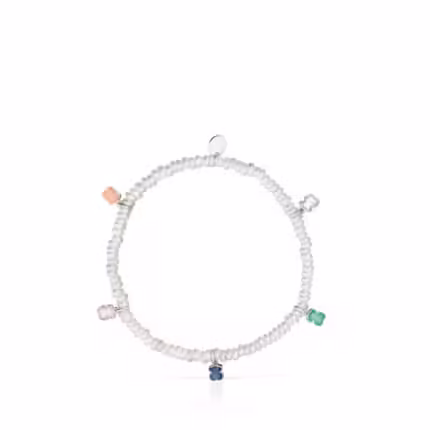 Mini Color Bracelet in Pearls and Gemstones