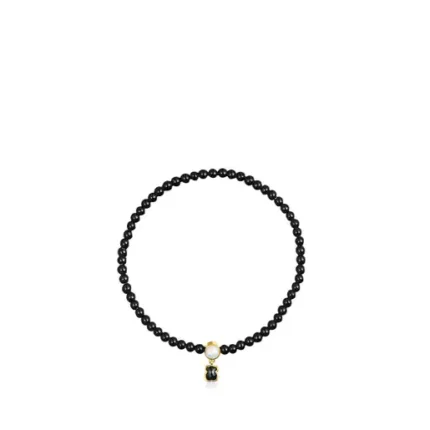 Glory Bracelet in Onyx and Silver Vermeil with Pearl