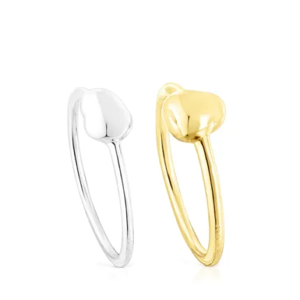 Silver and silver vermeil TOUS Joy Bits rings