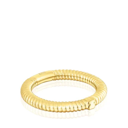 Silver vermeil Lure Bear motif ring