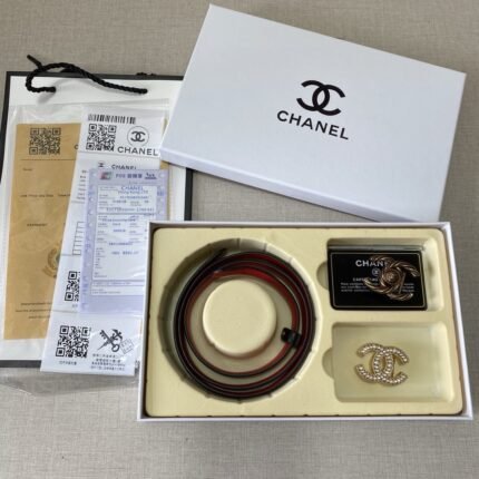 Chanel Classic Two Buckle Belt Gift Box Set - High end Fashion, Noble and Elegant
