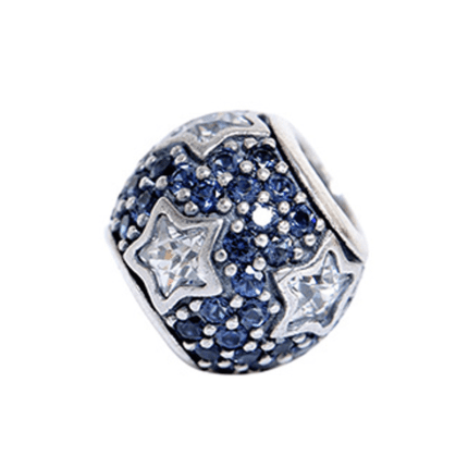 Pandora 925 silver 791382CZ star chasing string decoration