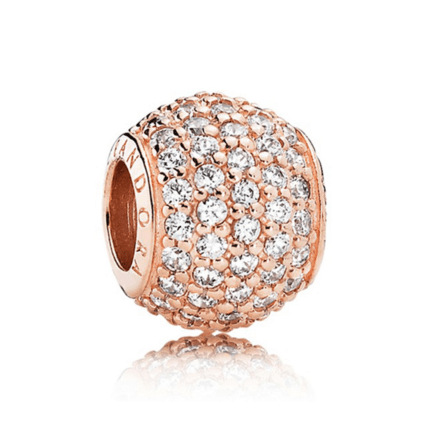 Pandora 925 silver 781051CZ rose gold inlaid multi diamond string decoration