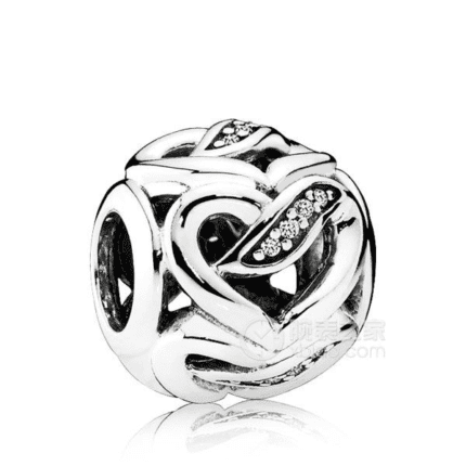 Pandora 925 silver 792046CZ hollow sparkling string decoration