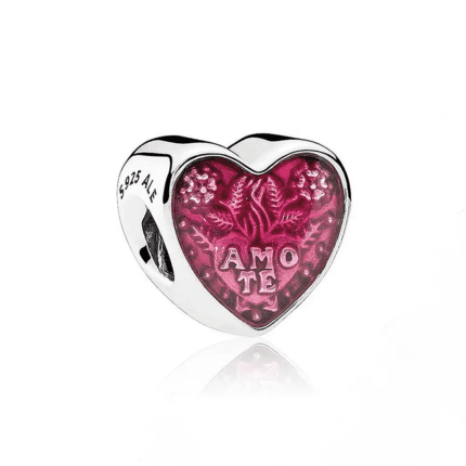 Pandora 925 silver 792048EN117 Latin heart string decoration