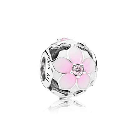 Pandora 925 Silver 792087PCZ Magnolia Beads