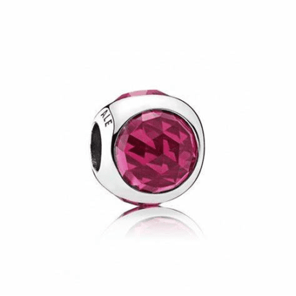 Pandora 925 Silver 792095NCC Rose Red Sparkling Water Drop