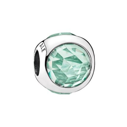 Pandora 925 Silver 792095NIC Green Sparkling Water Drop