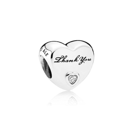Pandora 925 silver 792095FCZ heart-shaped string decoration