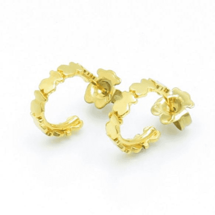 TOUS 925 Silver Spanish Bear Combination Hook shaped Earstuds