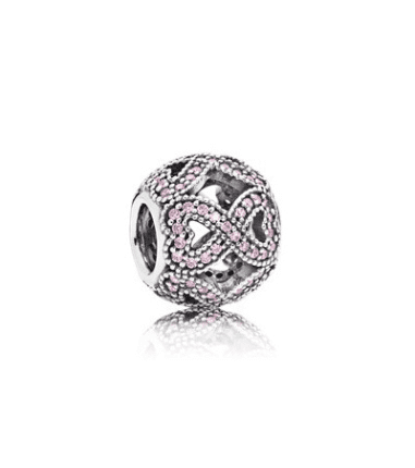 Pandora 925 silver 797148PCZ hollow diamond studded string decoration