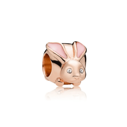 Pandora 925 silver 787061EN160 bunny necklace decoration