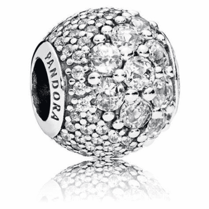 Pandora 925 silver 797032CZ sparkling diamond studded string decoration