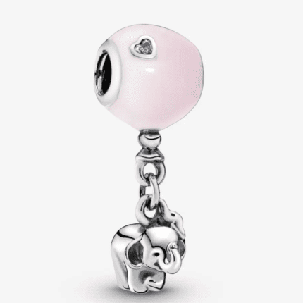 Pandora 925 silver 797239EN160 circular elephant necklace decoration