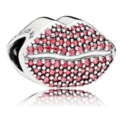 Pandora 925 Silver 796562CZR Red Lipstick Jewelry