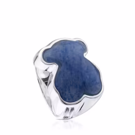 New Color Silver Ring with Dumortierite