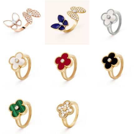 2024 New Exquisite Silver 4-Leaf Grass Ring