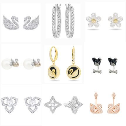 2024 New Fashionable and High end Zircon Women's  Multi functional Earrings