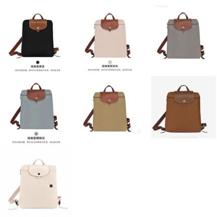 2024 new classic black backpack, eco-friendly backpack, travel bag, nylon women's bag