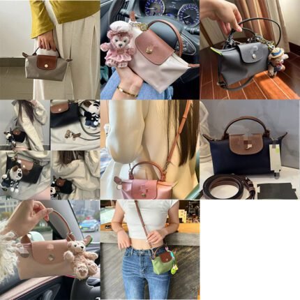 2024 New Paper White Doll Single Handle Handbag Mini Dumpling Bag Single Shoulder Crossbody Bag Mini Women's Bag