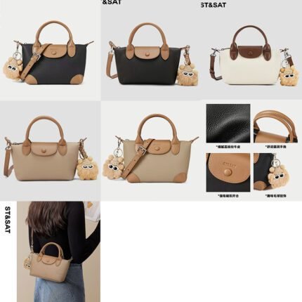 2024 new black handbag leather crossbody bag dumpling bag texture autumn and winter single shoulder women's bag