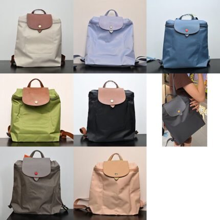 2024 new hawthorn flower white backpack nylon backpack environmentally friendly backpack travel bag