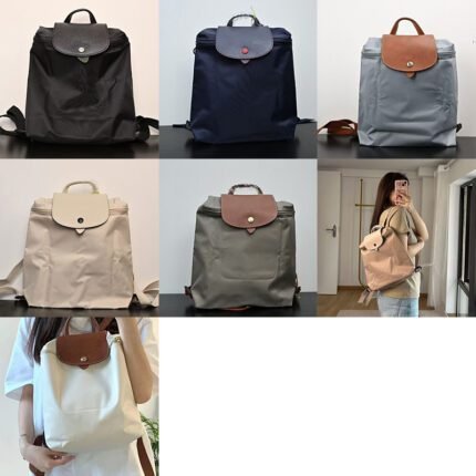 2024 new classic black backpack nylon backpack environmentally friendly backpack travel bag