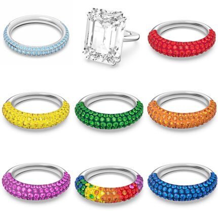 2024 New  Multiple Zircon Colors Inlaid Ring