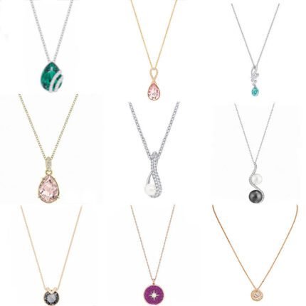 Fashionable and high-end sparkling zircon pendant necklace