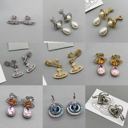 2024 new exquisite pink gemstone earrings