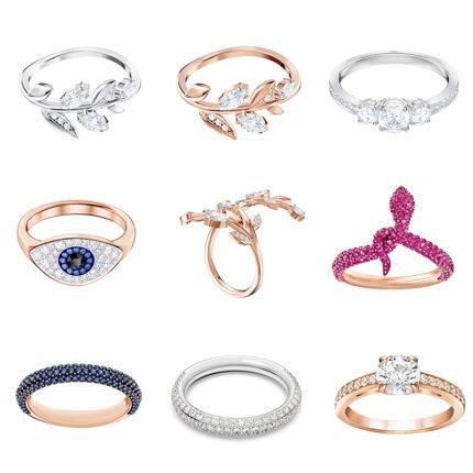 2024 New  Purple Sparkling Zircon Serpentine Ring