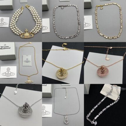 2024 New Exquisite Silver Necklace with Diamond Set Silver Saturn Pendant