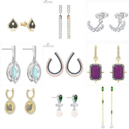 2024 New Fashionable and High end Sparkling Zircon Women's  Multi functional Earrings