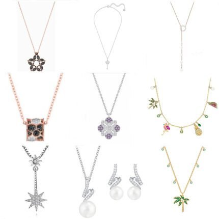 Fashionable Sparkling Black Zircon Pentagram Pendant Necklace