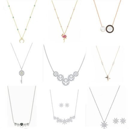 Fashionable Sparkling Zircon Premium Flower Pendant Necklace