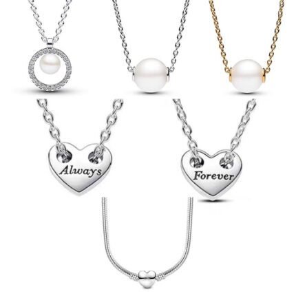 New 925 Silver Bow Pendant Necklace with Various Styles, Some with Engraved Words