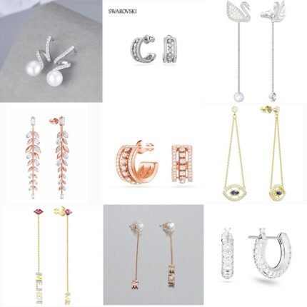 2024 New Fashionable and High end Zircon Women's  Multi functional Earrings