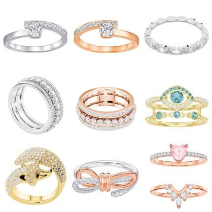 2024 New  Love Zircon Pink Love Combination Ring