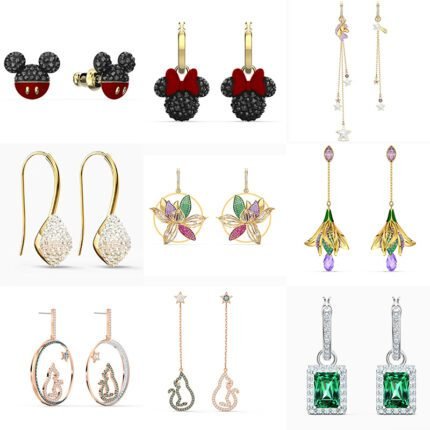 2024 New Fashionable and High end Sparkling Zircon Women's Multi functional Earrings