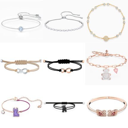 2024 New  Blue Zircon Bear Rose Gold Bracelet