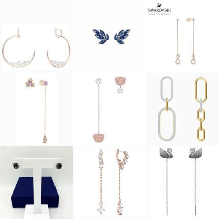 2024 New Fashionable and High end Sparkling Zircon Women's  Multi functional Earrings