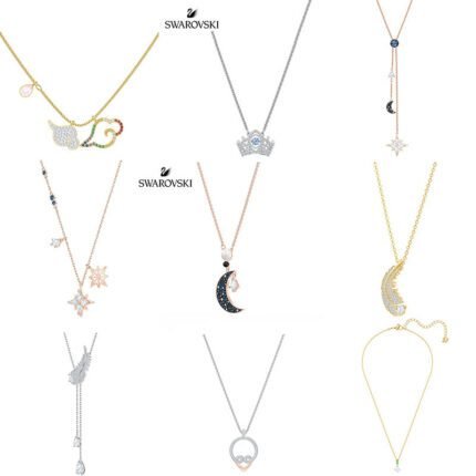 Zircon feather pendant  pendant necklace