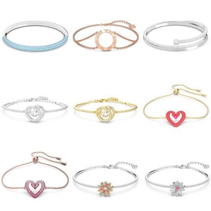 2024 new  round ring water droplet shaped zircon heart-shaped bracelet with multiple designs