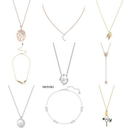 Sparkling zircon rose gold leaf pendant necklace