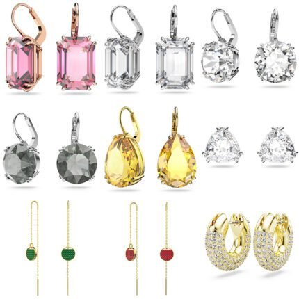 2024 New Fashionable and High end Sparkling Zircon Women's  Multi functional Earrings